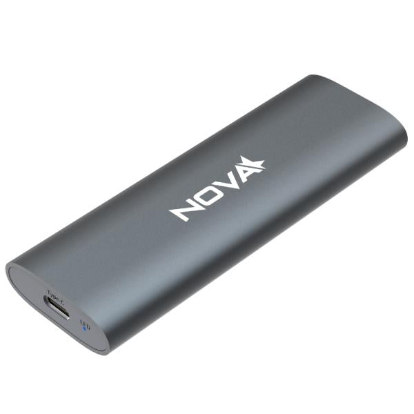 Encapsulador Nova AEK02041001C | USB-C a PCIe NVMe M.2 | 2230 / 2242 / 2260 / 2280 | 10Gbps | Cable USB-C a USB-C | Carcasa Externa SSD