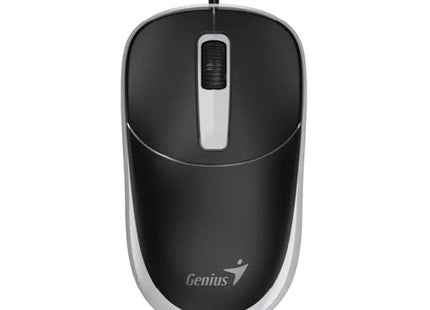 Mouse Genius DX-123 alámbrico USB color negro vista frontal