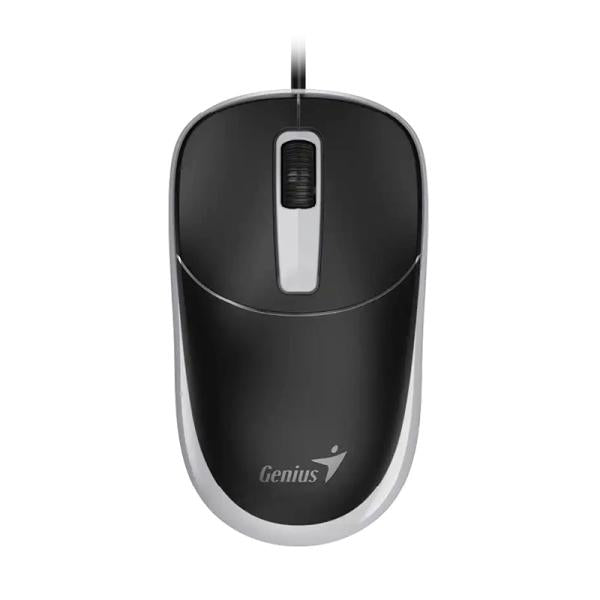 Mouse Genius DX-123 alámbrico USB color negro vista frontal