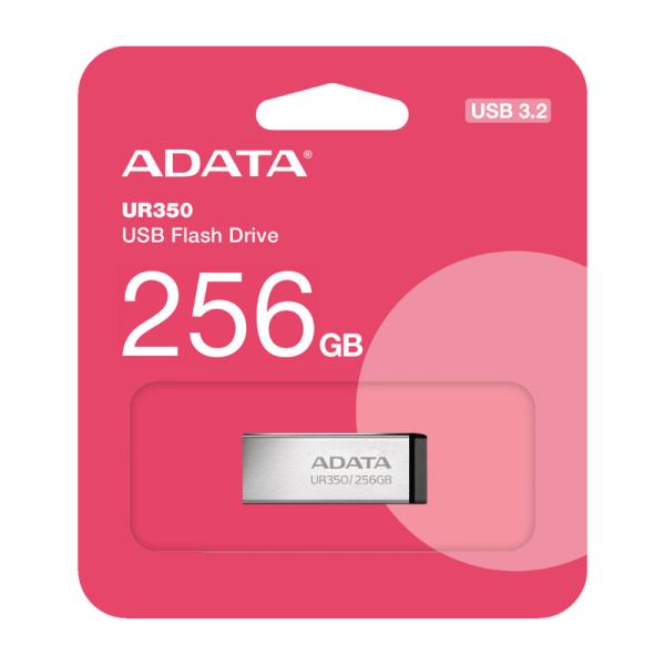 MEMORIAS USB 256GB ADATA UR350 USB 3.2 100 MB/S UR350-256G-RSR/BK