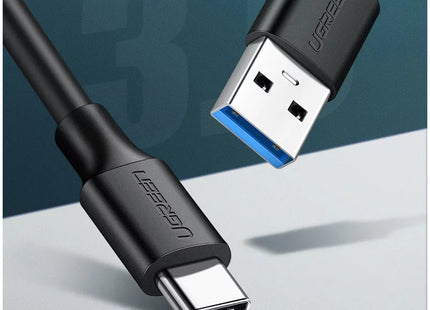 Conector USB-A 3.0 macho del cable UGREEN US184 detalle macro