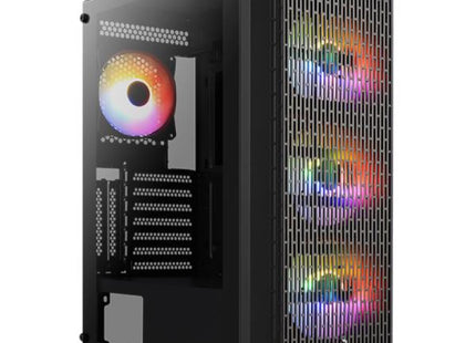 CASE RGB AEROCOOL BEAM-G-BK-V2 TORRE MEDIA ACERO CON PANEL LATERAL DE VIDRIO Y 3 ABANICOS FRONTALES Y 1 ABANICO TRASERO ACCM-PV37043.11