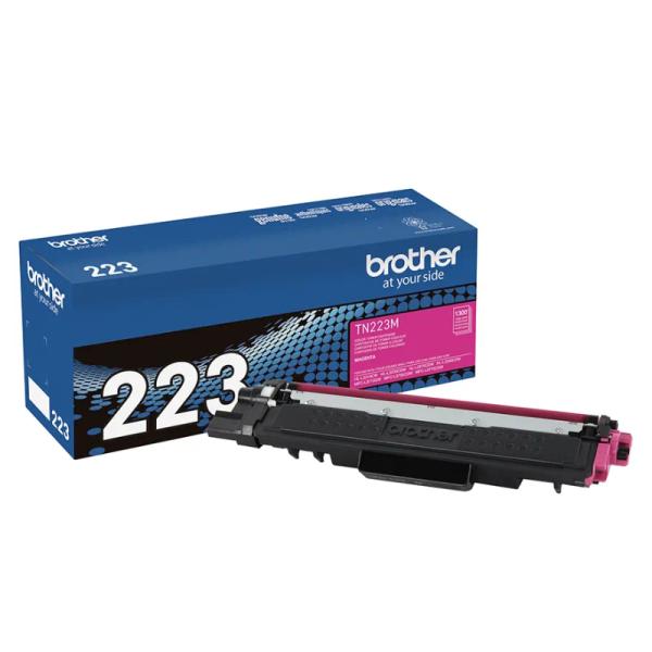 Toner Brother TN223M magenta original en su empaque negro oficial