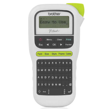 IMPRESORA ROTULADORA BROTHER PTH110 20MM/SEG PORTATIL 2 LINEAS DE IMPRESION