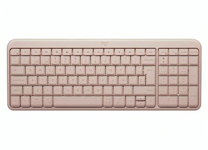 Vista superior del teclado Logitech K250 con distribución de teclas