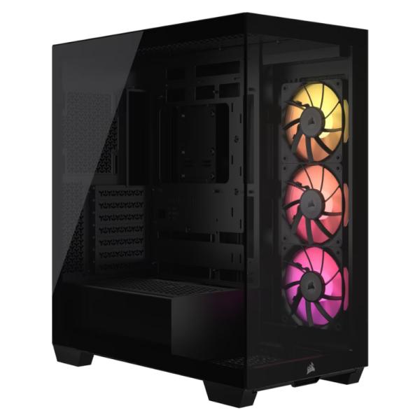 Case RGB Corsair iCUE Link 3500X | Torre Media | Acero | 3 Ventiladores Laterales | CC-9011280-WW