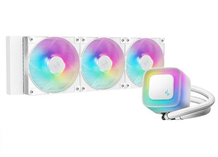 Enfriamiento Líquido RGB DeepCool LE360 WH V2 | AIO 360mm | Blanco | RGB | Compatible Intel/AMD