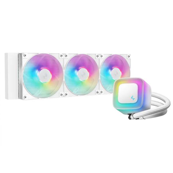 Enfriamiento Líquido RGB DeepCool LE360 WH V2 | AIO 360mm | Blanco | RGB | Compatible Intel/AMD