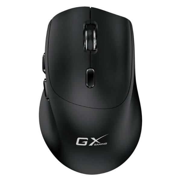 Mouse gaming Genius Scorpion M8100 inalámbrico vista frontal con diseño ergonómico