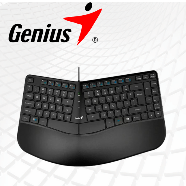 Teclado Genius ERGO KB-700 | Alámbrico USB | Español | Membrana | Diseño Ergonómico