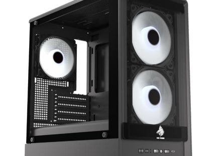 CASE EAGLE WARRIOR CG02AMRA001C TORRE PEQUEÑA CON 2 ABANICOS CON VIDRIO LATERAL