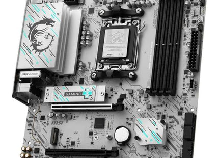 Tarjeta madre MSI PRO B840M GAMING vista frontal con socket AM5 y slots DDR5