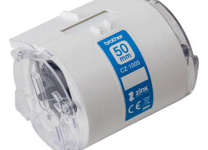 CINTA ADHESIVA CONTINUA A COLOR BROTHER CZ1005 ZERO INK 50MM X 5M COMPATIBLE CON IMPRESORA VC-500W