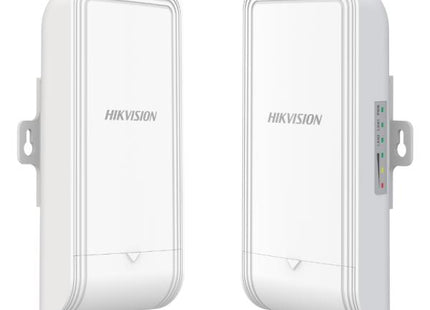 Puente de acceso inalámbrico Hikvision DS-3WF1000-EI-2N/P vista frontal con antena integrada