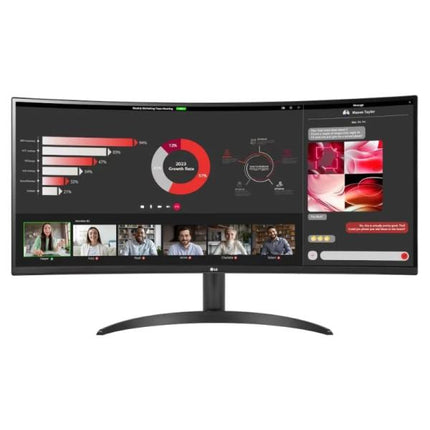 MONITOR LG 34WR50QC-B 34? CURVO 21:9 3440 X 1440 (WQHD) 100 HZ PANEL VA HDR10 FREESYNC, HDMI, DISPLAYPORT 1.4