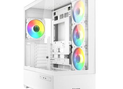 CASE RGB SHARKOON AK6 MID TOWER VENTILADORES 4 DE 120MM CON VIDRIO LATERAL 4044951041701