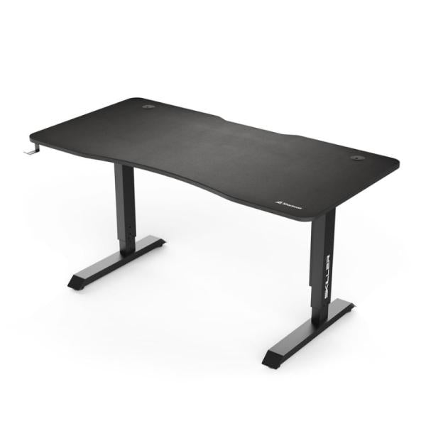 ESCRITORIO GAMING SHARKOON 160CM MDF ACERO CON SOPORTE PARA HEADSET Y GESTIÓN DE CABLEADO 4044951032938