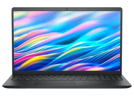 Laptop Dell 79N4M negra vista frontal con pantalla abierta