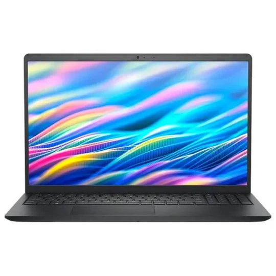Laptop Dell 79N4M negra vista frontal con pantalla abierta