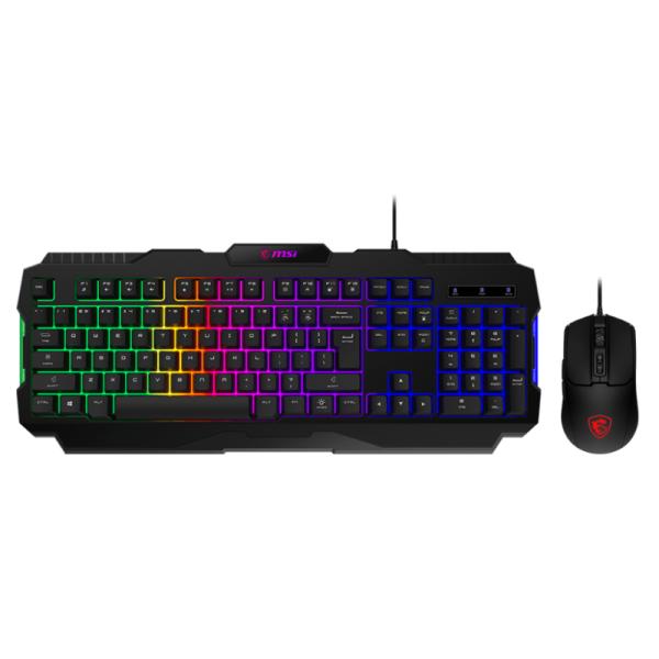 TECLADO Y MOUSE GAMING RGB MSI FORGE GK100 LS USB ESPAÑOL S11-04LS206-HH9
