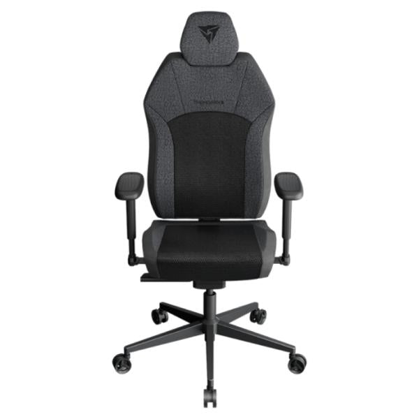 Silla oficina ergonómica ThunderX3 Solo 360 Loft con respaldo mesh negro vista frontal