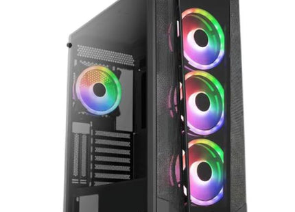 CASE FRGB AEROCOOL PRISM-G-BK-V2 MID TOWER VENTILADORES 4 DE 120MM CON VIDRIO VIDRIO LATERAL Y FRONTAL ACCM-PB29043.11