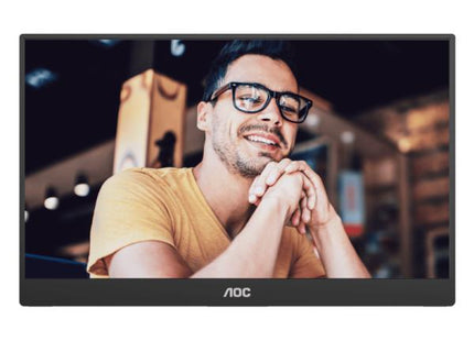 MONITOR PORTÁTIL 15.6" AOC 16T20 PLANO 1920 X 1080 FHD 60HZ IPS USB-C HDMI