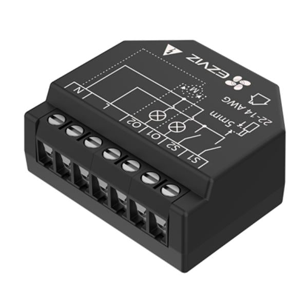 Interruptor Wi-Fi inteligente EZVIZ CS-T36 vista frontal con pantalla táctil blanca