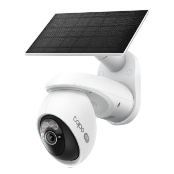 Cámara TP-Link Tapo C660 4K con panel solar vista frontal completa