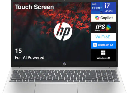 Laptop HP 15 15.6" Full HD Intel Core i7-1355U 16GB DDR4 512GB SSD Intel Iris Xe Windows 11 Home B4HN8UA#ABA