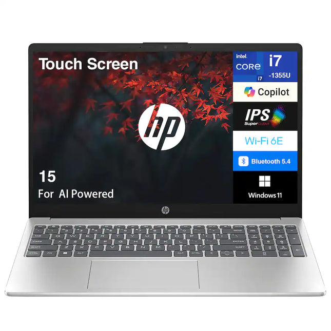 Laptop HP 15 15.6" Full HD Intel Core i7-1355U 16GB DDR4 512GB SSD Intel Iris Xe Windows 11 Home B4HN8UA#ABA