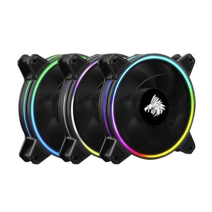 ABANICO ARGB EAGLE WARRIOR FCF2L3W5007C 3X120MM W/6 PIN CONTROL BOX