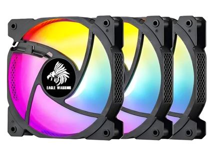 ABANICO ARGB EAGLE WARRIOR FCF2L3W5007C 3X120MM W/6 PIN CONTROL BOX