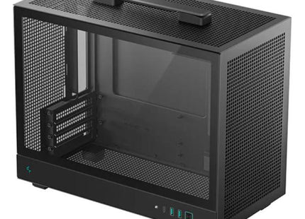 CASE DEEPCOOL CH160 PLUS MINI TOWER VENTILADORES 4 DE 120MM CON MALLA Y PANEL FRONTAL Y LATERAL R-CH160-BKNGM0-G
