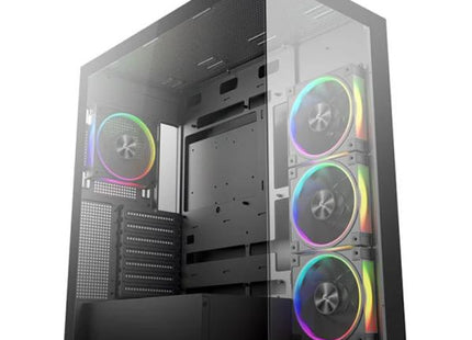 CASE RGB DEEPCOOL CG580 4F V2 MID TOWER VENTILADORES 4 DE 120MM CON VIDRIO FRONTAL Y LATERAL R-CG580-BKADA4-G-2