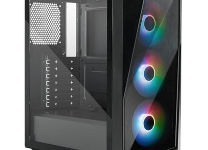 CASE RGB COOLER MASTER CMP520 MID TOWER VENTILADORES 3 DE 120MM CON FUENTE DE PODER MWE BRONZE 650 V3 SPECTRUM V3 CP520-KGNN65-SA0