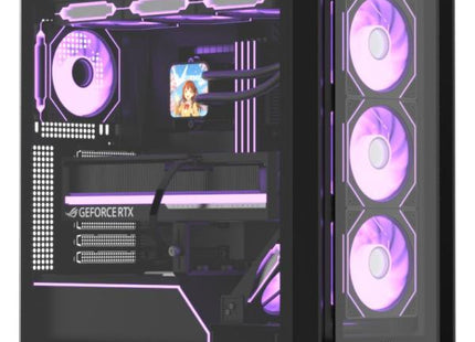 CASE ARGB FORMULA V AIR POWER G8 FLOE BLACK MID TOWER VENTILADORES 5 DE 120 MM CON MALLA FRONTAL Y VIDRIO LATERAL 4711401663935