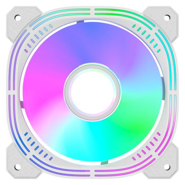 Abanico ARGB Formula V Line NULIGHT 12WH ARPW Reverse | 120mm | PWM 4 Pin | ARGB 3 Pin