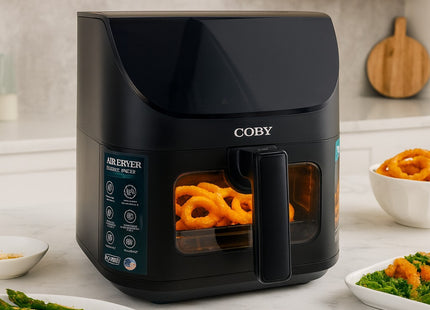 Coby CrispPro Advanced CY-AIRF-8LDH-DG-BK-W Freidora de Aire Digital 8 L 1700 W
