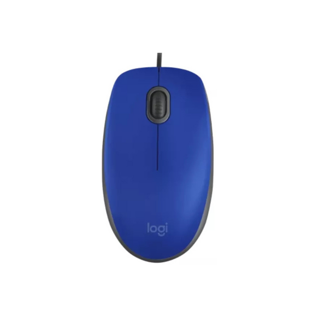 Mouse Logitech M110 Silent | Alámbrico | Diseño Ambidiestro | USB