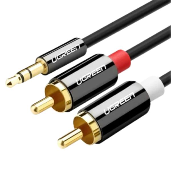 Cable UGREEN AV116 | 3.5mm Macho a 2RCA Macho | 1.5 m | Audio Estéreo