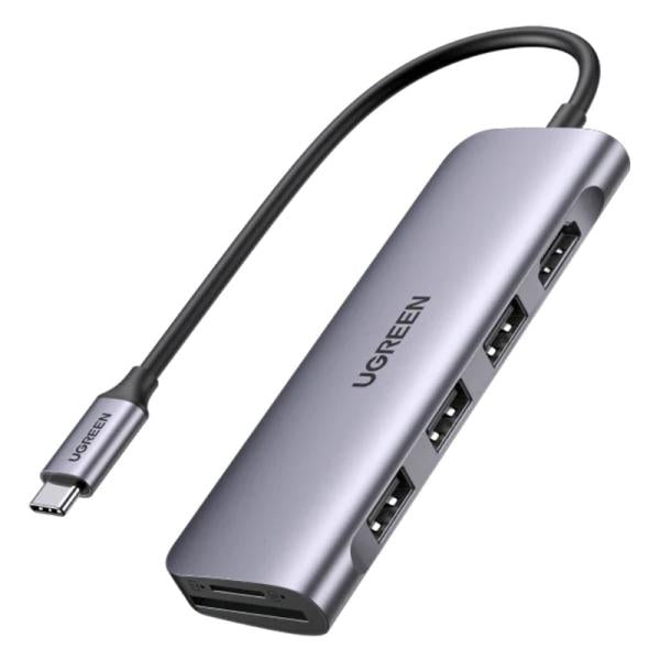 Hub UGREEN CM511 | 6 en 1 | USB-C | USB-A | HDMI | Multipuertos