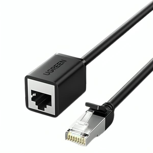 Cable de Extensión Ethernet UGREEN NW112 | CAT 6 | RJ45 Macho a Hembra | 0.5 m | Red de Alta Velocidad