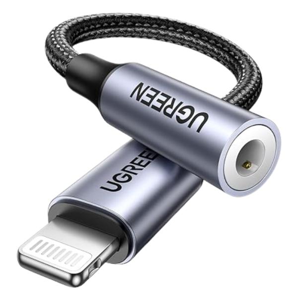 Cable de Extensión UGREEN US211 Lightning Macho a Hembra Redondo | 10CM | Carga y Datos