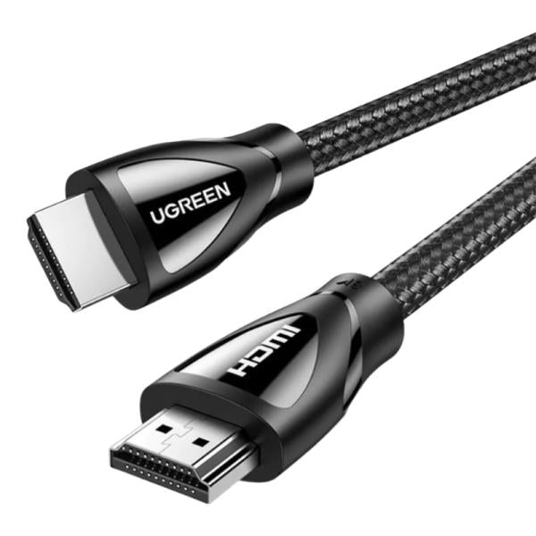 Cable HDMI UGREEN HD140 8K de 2 metros con conectores macho dorados para ultra alta definición