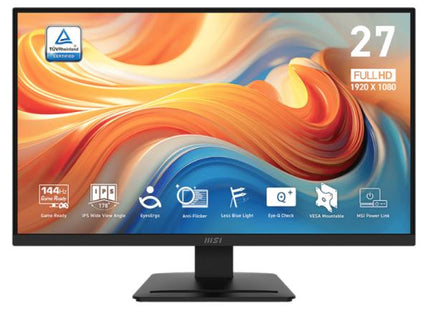 MONITOR MSI PRO MP273L E14 27" PLANA 1920X1080 144HZ IPS FREESYNC HDMI  / VGA 9S6-3PE2CH-005