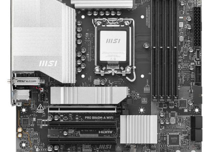 Tarjeta Madre MSI PRO B860M-A WIFI 911-7E42-002 | LGA 1851 | DDR5 | Micro-ATX | Wi-Fi