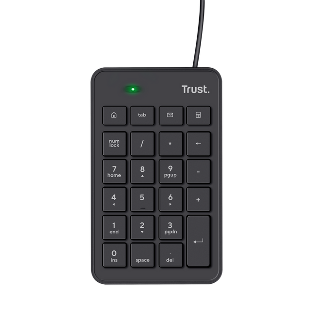 Teclado Numérico Trust Xalas USB Negro, 22221