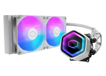 ENFRIAMIENTO LIQUIDO COOLER MASTER MASTERLIQUID CORE NEX 240 WHITE 240MM LGA1851/AM5 MLX-D24M-A18PA-RW