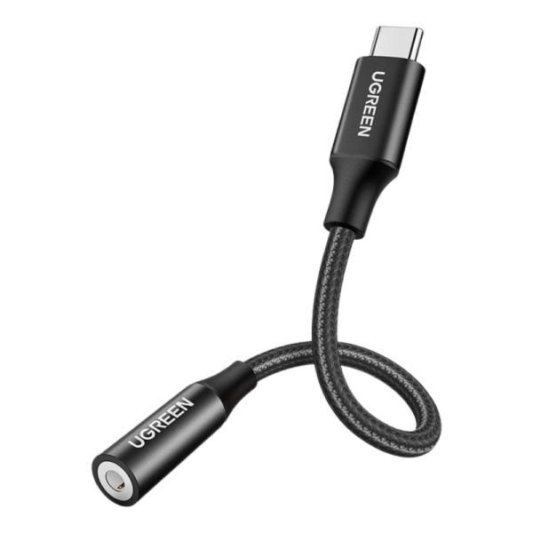 Cable UGREEN AV142 | USB-C Macho a 3.5 mm Hembra | 0.1 m | Adaptador de Audio Digital DAC